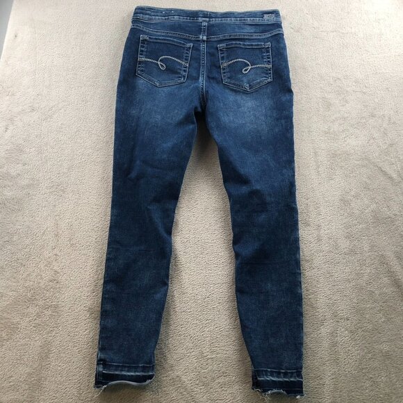 Justice Women's Jeans Size12 or 30x25 Measured Plus Mid Rise Bue Denim Skinny - Picture 14 of 14